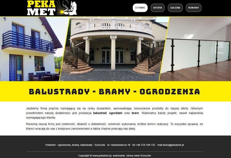 strona www dla małej firmy